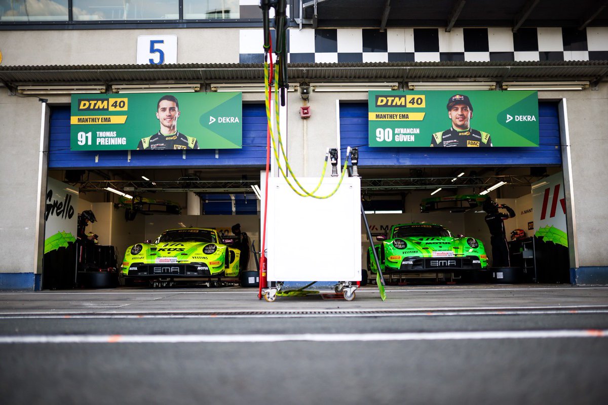 IT´S DTM RACE DAY at #Oschersleben! The time has come for our #Porsche 911 GT3 R No. 90 and No. 91! The fight for the 2024 @DTM TITLE kicks off today. 🏆🚀 SCHEDULE⬇️ Qualifying: 9:55 CEST 🇩🇪 / 17:55 AEST 🇦🇺 Race 1: 13:30 CEST 🇩🇪 / 21:30 AEST 🇦🇺 #MantheyEMA #ranDTM #DTM