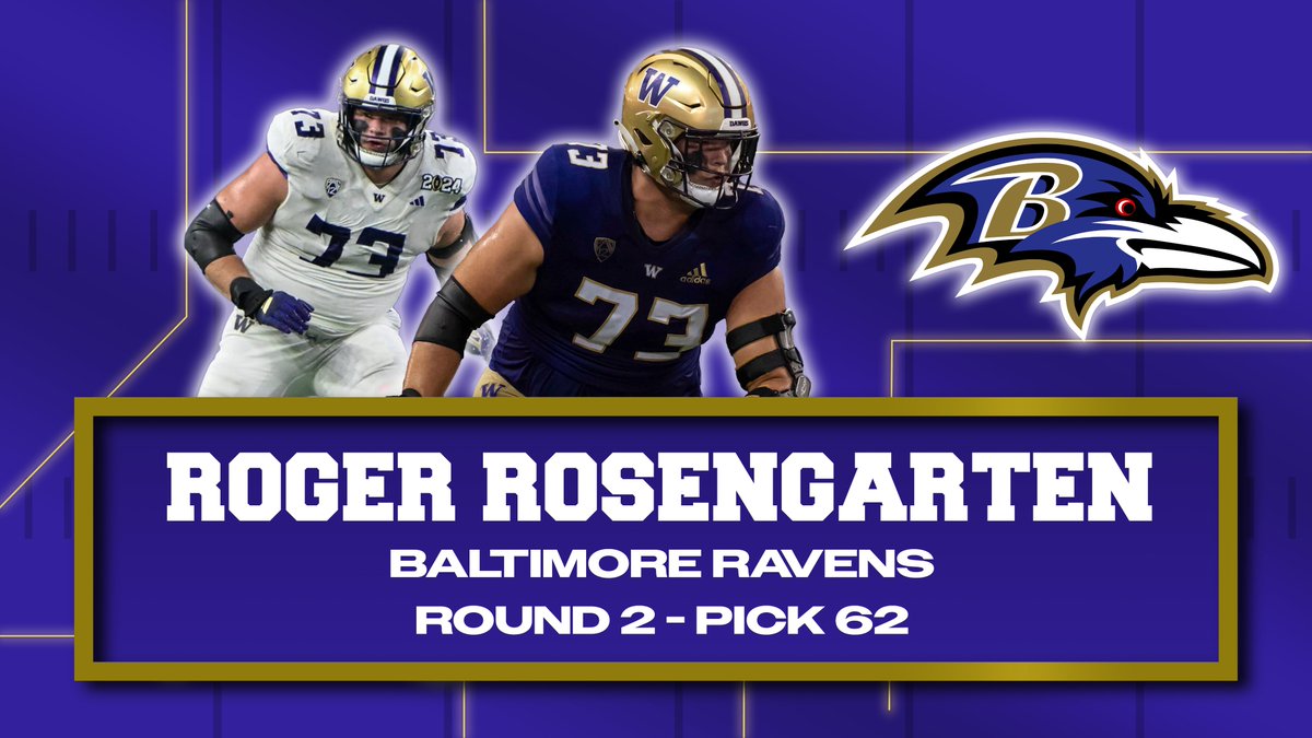 Pick 62 (Baltimore Ravens) - OT Roger Rosengarten
Pick 63 (Kansas City Chiefs) - OT Kingsley Suamataia
Pick 64 (San Francisco 49ers) - CB Renardo Green