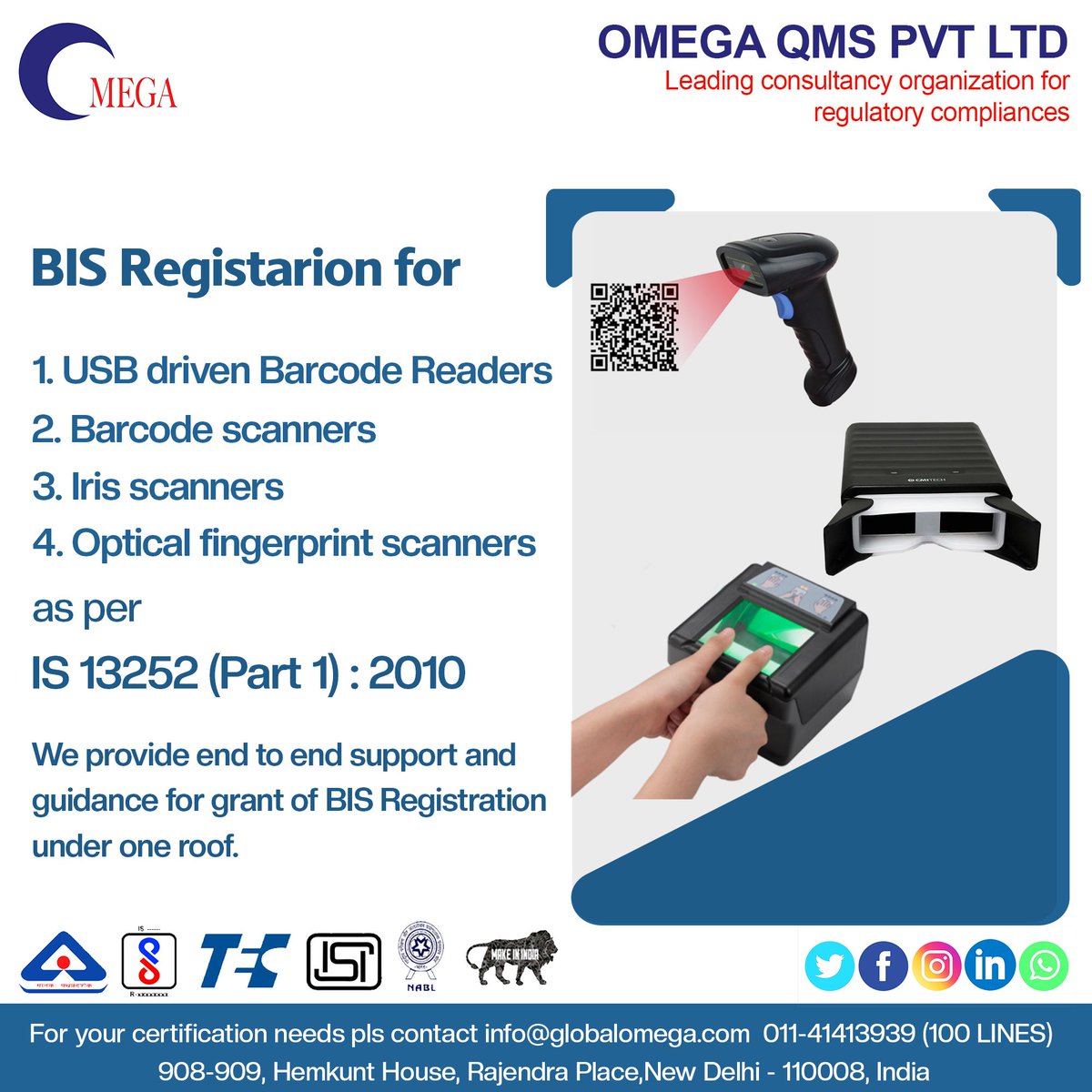 Get your Certificate Call us at:

📞  011-41413939 (100 LINES)
📧  info@globalomega.com
🌐 buff.ly/4as818R

#biscertification #isimark #bislicense #regulatorycompliance #fmcs #globalomega