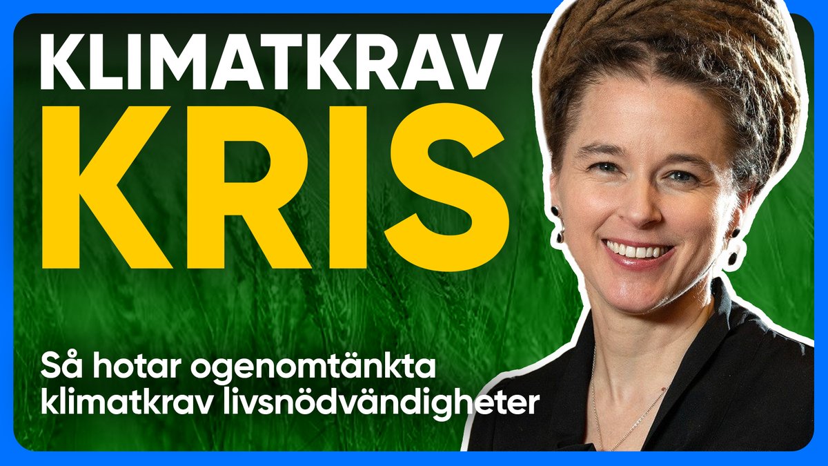 Ogenomtänkta klimatkrav hotar produktionen av livsförnödenheter - men inte ens miljöpartister kan äta utsläppsminskningar. Se videon om KLIMATKRAV-KRIS: youtu.be/ghBQw4vcuxM