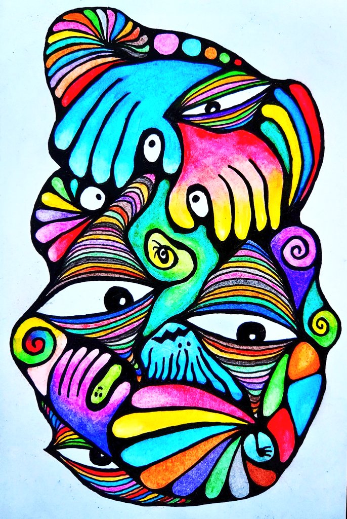 【黙ってろ。】
#artgallery #contemporaryart 
#coloredpencil #drawing 
#illustration #artist