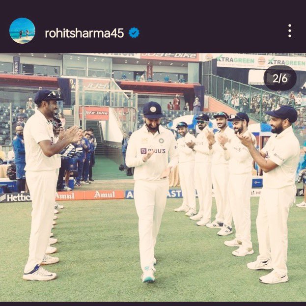 Today, Rohit Sharma will have the privilege of playing in front of the same pavilion that he cropped out of insecurity last year 😂