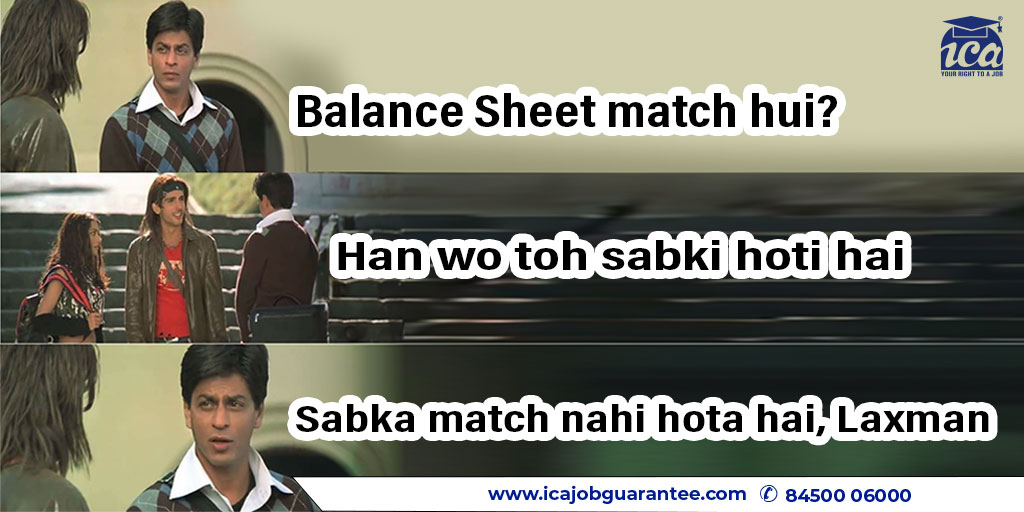 Sabka Balance Sheet 1 bar main match nahi hota hai! 🥺
Shahi skills sikhne ke liye you can visit: icajobguarantee.com

#ICAEduSkills #IAmJobReady #LearnWithICA #ICAJobGuaranteeCourse #JobReadyCourses #memes #accounts #accountingcourse #balancesheet #bestaccountinginstitute