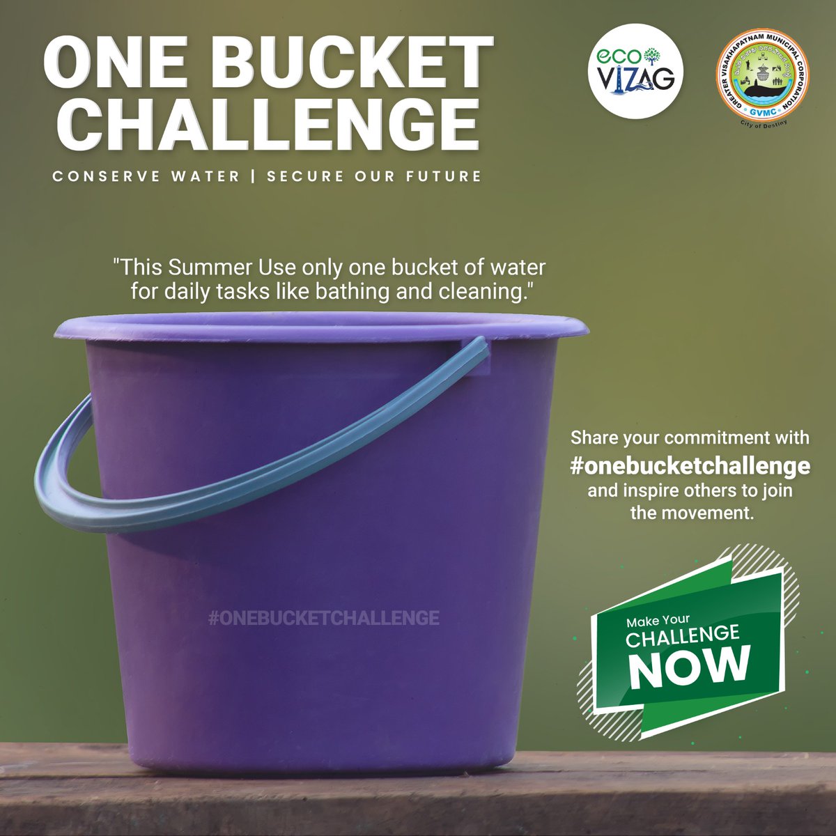 '🌊💧Join the One Bucket Challenge and make every drop count! 🚰💙 Let's make a big impact by using just one bucket for daily tasks and conserving water together. Every drop saved makes a difference! Let's take the challenge and inspire others to do the same! @SwachhBharatGov…