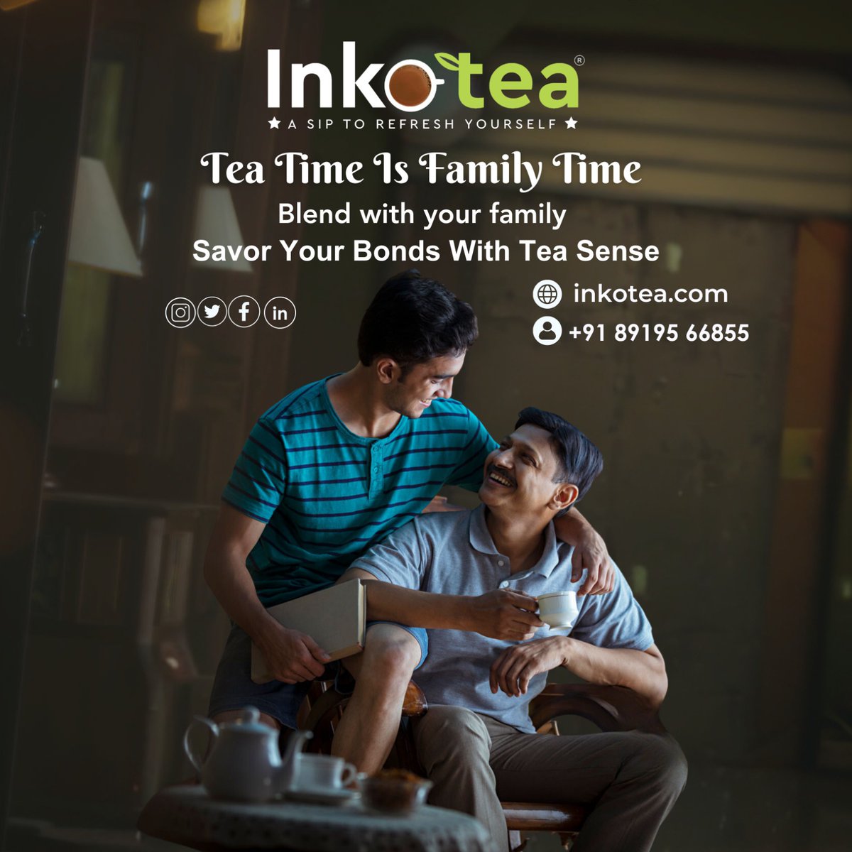 🍵 **Inkotea: A Sip to Refresh Yourself**
★ **Tea Time Is Family Time** ★
Blend with your family and savor your bonds with Tea Sense. Enjoy the refreshing taste of Inkotea and create cherished moments together. 🌿☕
#Inkotea #MasalaChai #SavorTheSip #TeaFlavors #TeaExploration