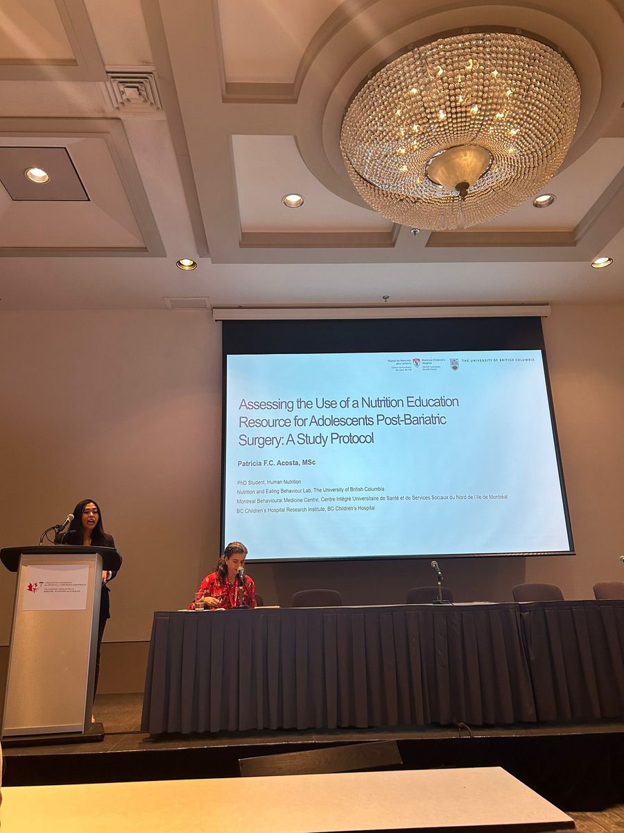 Well done NEB-Lab @ubcLFS member Patricia Acosta who presented at @Cabps_Obesity a project that is very dear to my heart : we are creating a tool to help teens adhere to bariatric surgery postoperative diet recommendations with @DrAlberga and @cusm_muhc