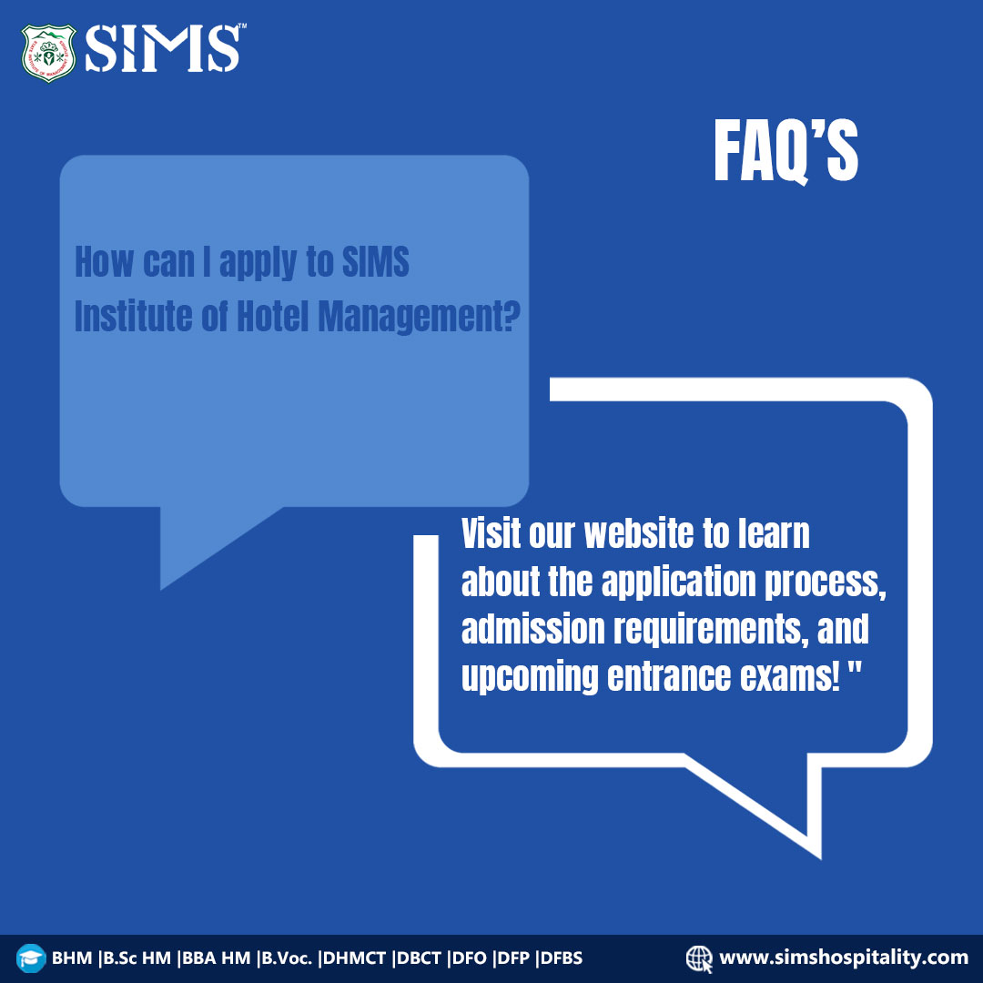 Curious about joining SIMS Institute of Hotel Management ? Learn how to apply and kick-start your career in hospitality! Visit us at simshospitality.com or call +918860781847, +918860781843 to begin your journey today. #hotelmanagementschool #hotelmanagement #hospitality