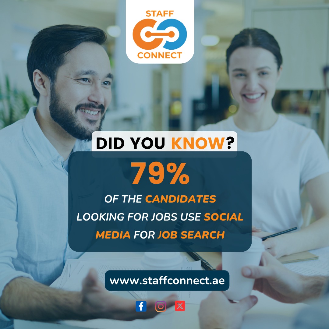 𝐃𝐢𝐝 𝐘𝐨𝐮 𝐊𝐧𝐨𝐰 ?

𝟕𝟗 % of the candidates looking for jobs use social media for job search.

🌐staffconnect.ae

#staffconnectuae #didiyouknow #staffconnectuae #didiyouknow #jobhunt #jobsearch #hiring #careers #jobopening #employment #nowhiring #jobs