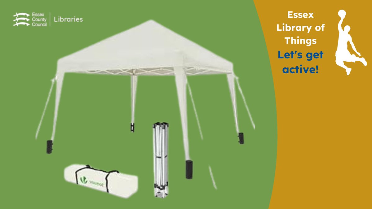 For your next outdoor get-together, make use of this attractive gazebo, free to borrow from the Essex #LibraryOfThings: libraries.essex.gov.uk/digital-conten… #LetsGetActive