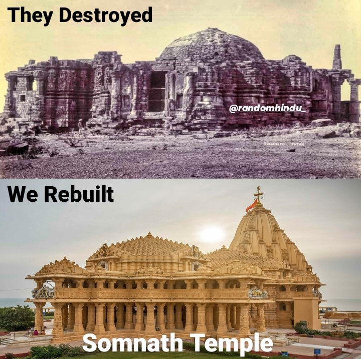 They Destroyed, We Rebuilt..
#SomnathTemple #Hinduism