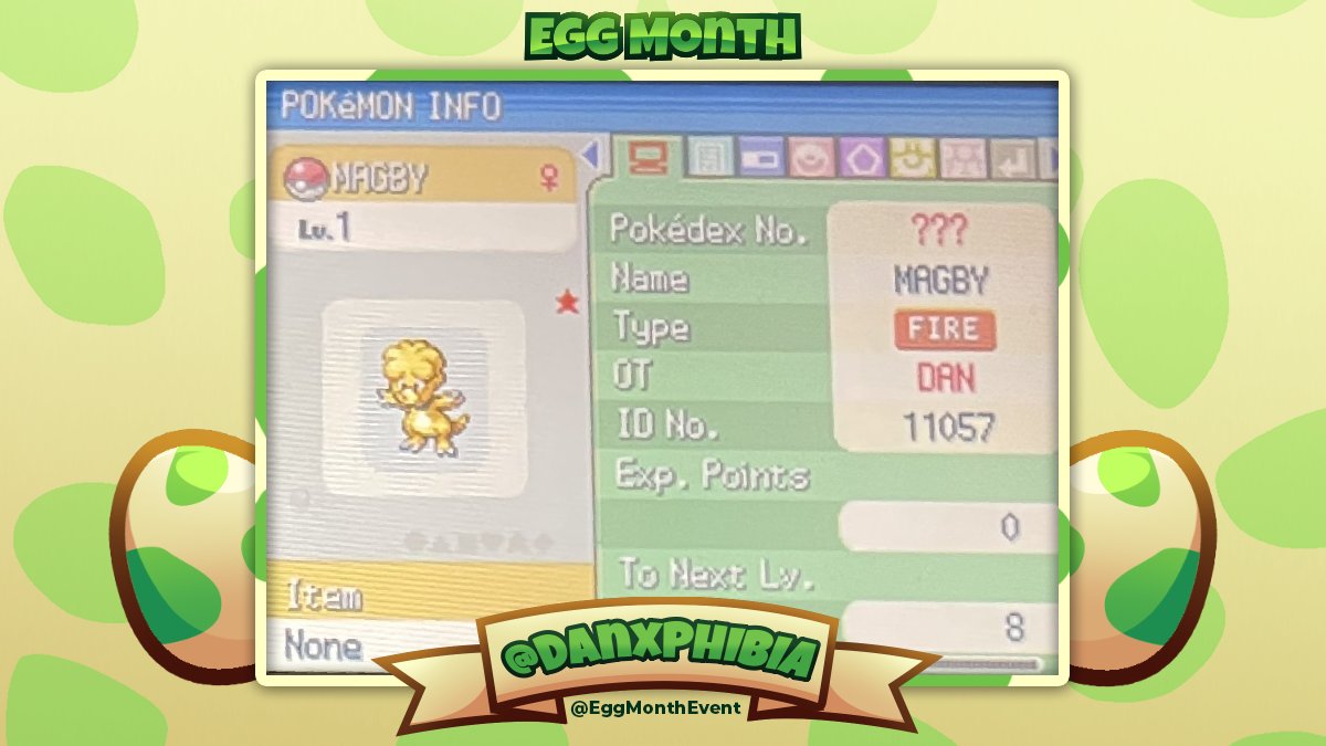 Congratulations to @DanxPhibia for finding a SECOND shiny Magby in their leftover eggs during #EggMonth2024!!