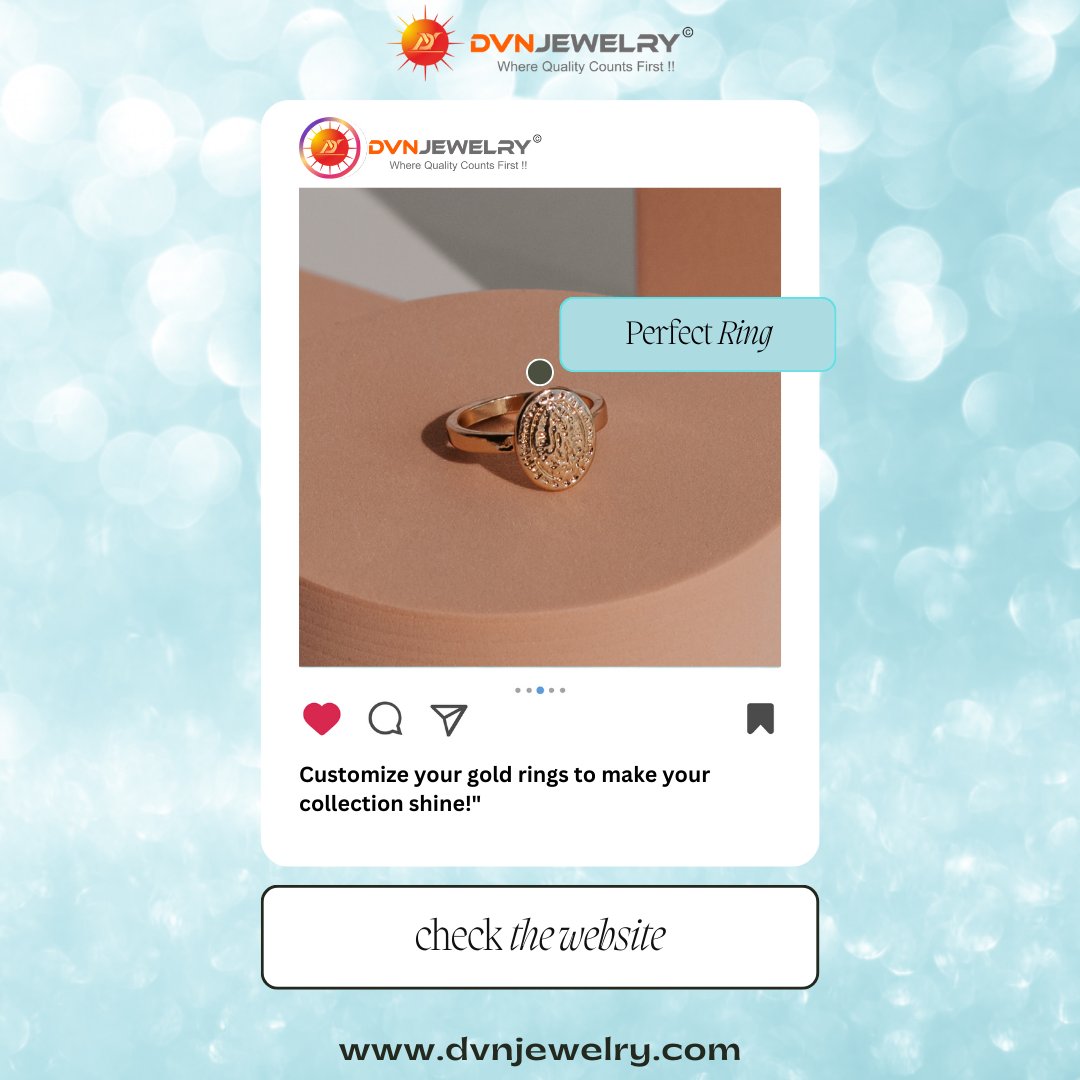 Customize your gold rings to make your collection shine!
youtube.com/@DVNJEWELRY
#jewelerymanufacturer #permanentjewellery #jewelrymanufacturing #jewelrydesigner #customjewelry #customjewelrydesign #wholesalejewelry #wholesalejewelrysupplies #exporter #b2bgoldjewelry #goldplated