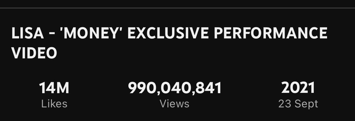 We are so close to our goal for 1B ! 🎉🔥🎉 Let’s go stream ⬇️ #LISA - #MONEY' EXCLUSIVE PERFORMANCE VIDEO youtu.be/dNCWe_6HAM8?si… via @YouTube