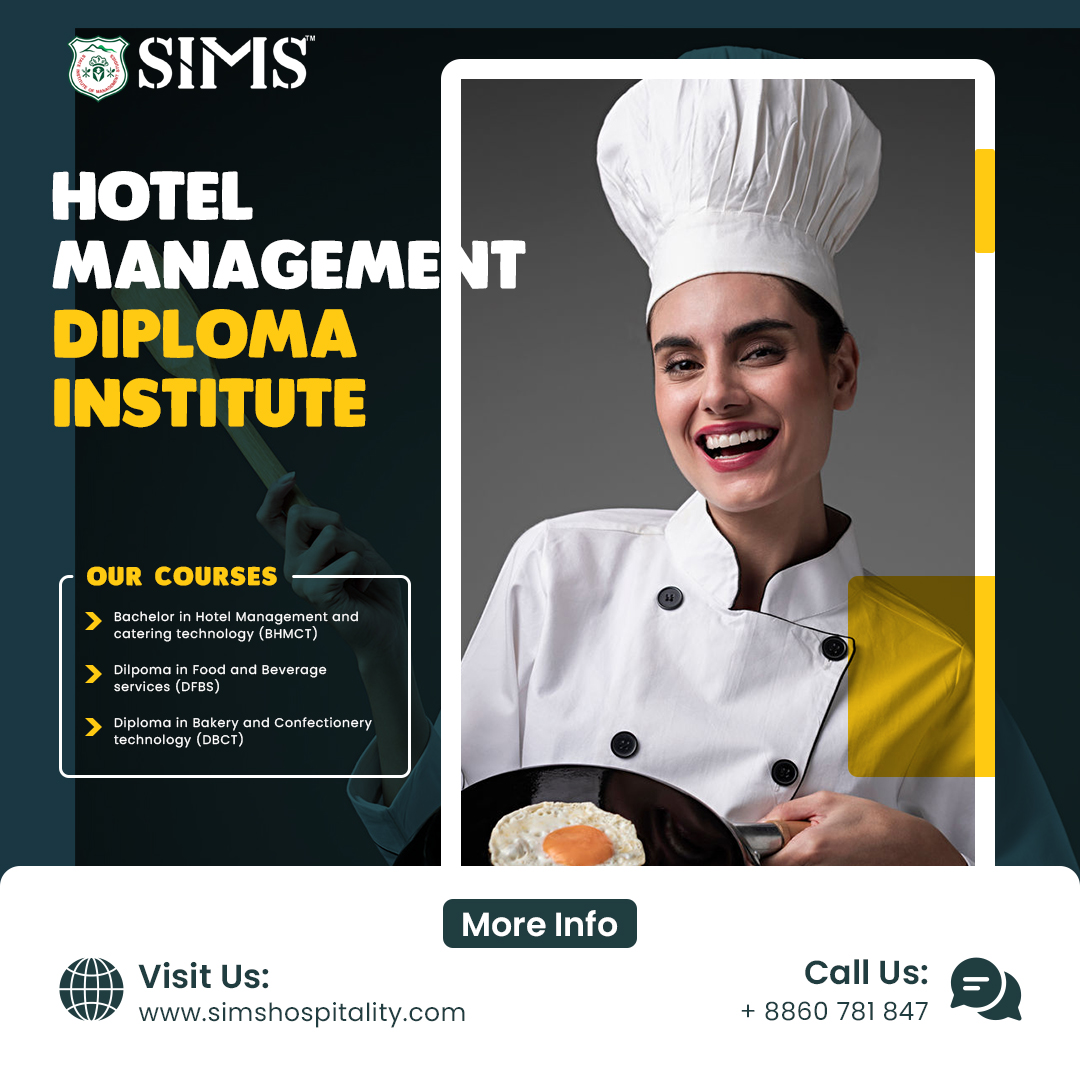 🌟 Enroll now in our Hotel Management program at SIMS Institute of Hotel Management and explore exciting opportunities in bakery, cookery, and more. Visit simshospitality.com or call +918860781847, +918860781843 to secure your spot. #hotelmanagement #hospitality #sims