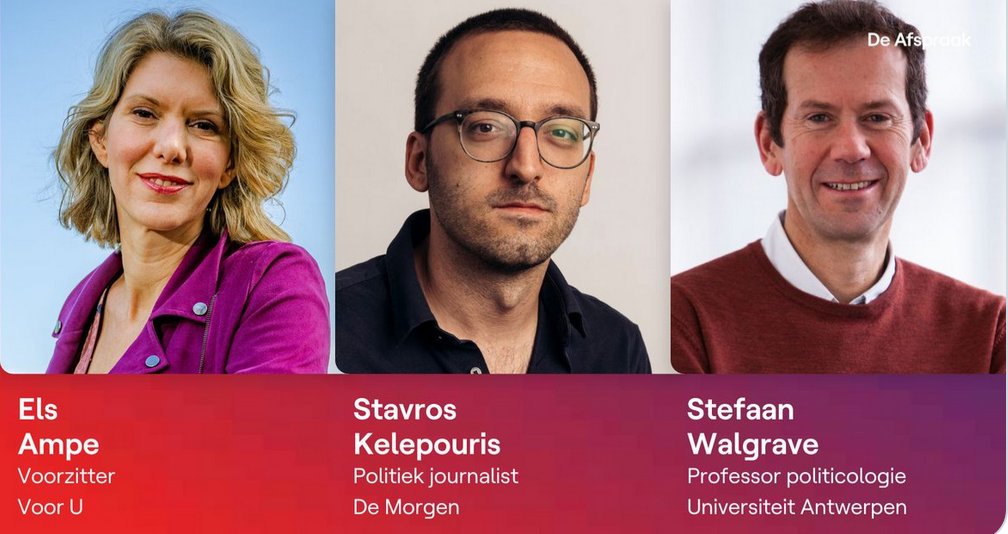 Wat heb ik gezien <a href="/deafspraaktv/">De Afspraak</a> ? 3 mannen, die zich heel wat vinden, een nieuw politiek initiatief <a href="/ElsAmpe/">Els Ampe</a> #voorU  proberen belachelijk te maken. Uitspraken zoals 'zo werkt het niet in BE' en 'en wat u wil gaat niet'. Weigerachtig voor politieke vernieuwing en andere inzichten.