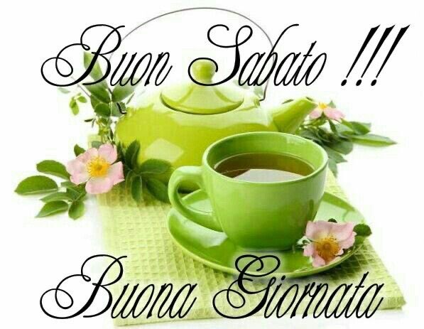 Buongiorno e buon sabato a tutti con ❤️