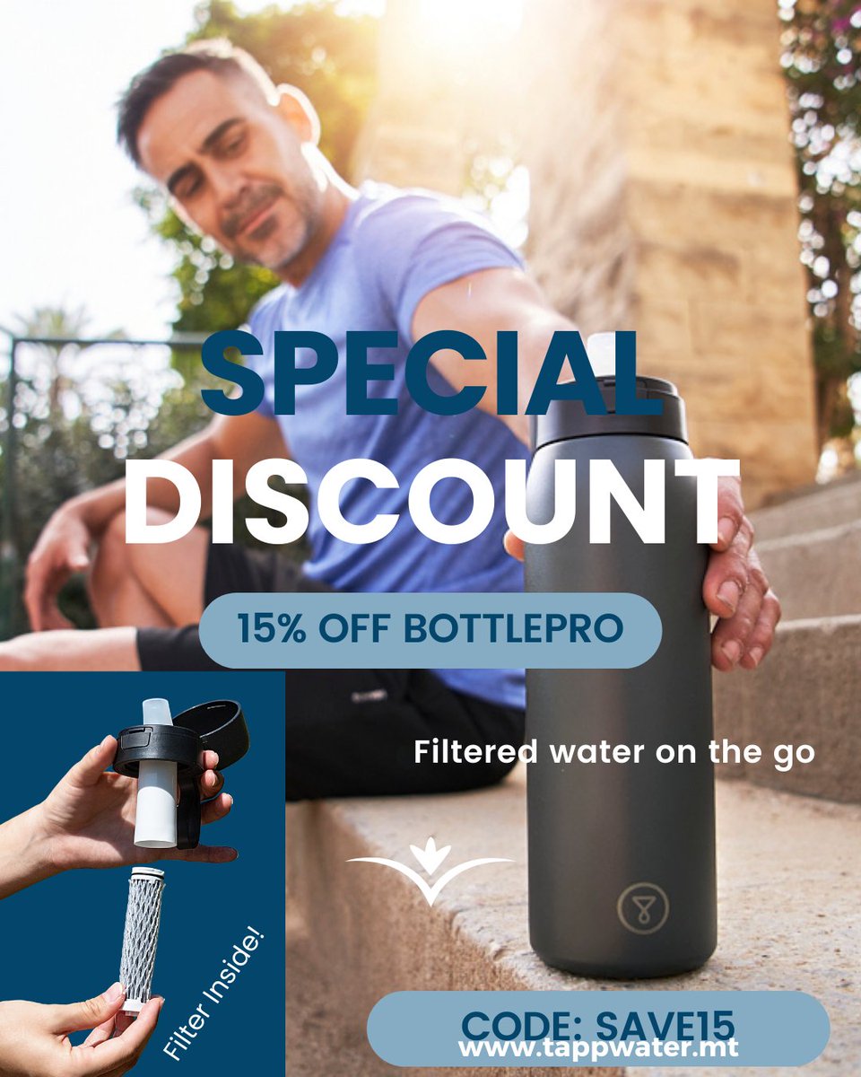 Do you want to keep your water intake up during sports, at work, or while hitting the books at uni? Say hello to pure, refreshing hydration with BottlePro – your water filter on the go! 🌊

#StayHydrated #HealthyLiving #NoMorePlastic #WaterOnTheGo 

l8r.it/jZEZ