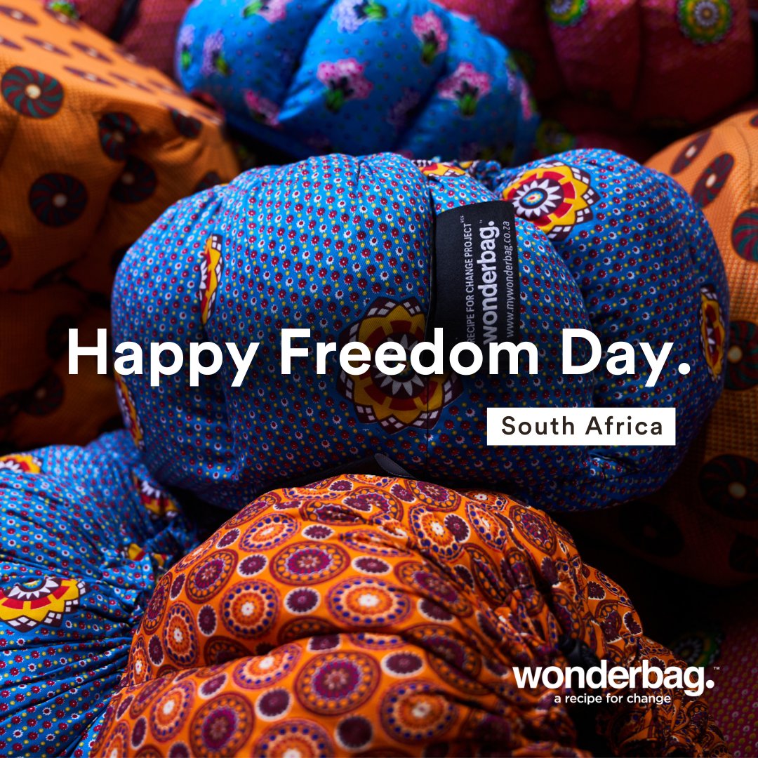 Today, we celebrate our nation's resilience, unity & progress. Let's embrace the spirit of Ubuntu by standing together & promoting positive change in our communities. At #Wonderbag, we are proud to play a part in shaping a brighter future. Happy Freedom Day, South Africa! 🇿🇦