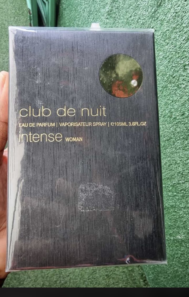 Club de nuit edt for men ~A citrus fruity, strong floral and spicy fragrance for men.

Good performance and projection.

Club de nuit edp intense woman ~A sweet soft floral, spicy  fragrance.

Similar to Tomford noir  de noir but not spicy.

The performance is great.
55,000each