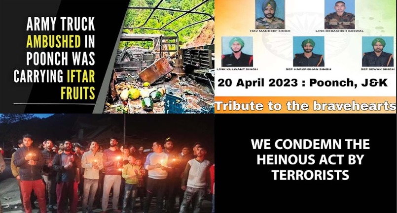 One year has passed, but the memory of the soldiers who lost their lives in the #Poonchterrorattack remains fresh in our hearts. We salute their bravery and sacrifice. #NeverForget #kashmirrejectterrorism #Indianarmy #salutetomatryrs #terrorfactorypakistan #blacklistpakistan