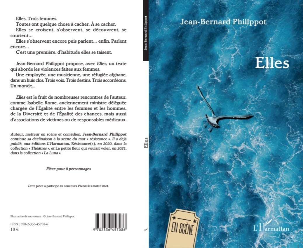 ELLES, mon dernier texte prochainement dans les librairies !
1ère page et 4ème de couverture en exclu :)

A découvrir au Festival d'Avignon à partir du 3 juillet !
#Théâtre 
#Violencesfaitesauxfemmes
@HarmattanParis