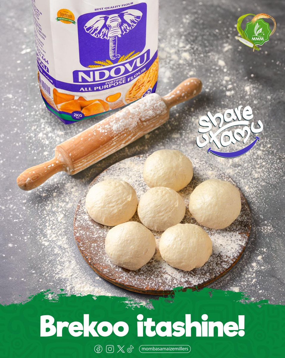 Brekoo ikiweza weekend mzima inakua nyweee … Unatayarisha maziri yepi ya Ndovu this morning? #Ndovuflour #ndovunikuu #feedingthenation