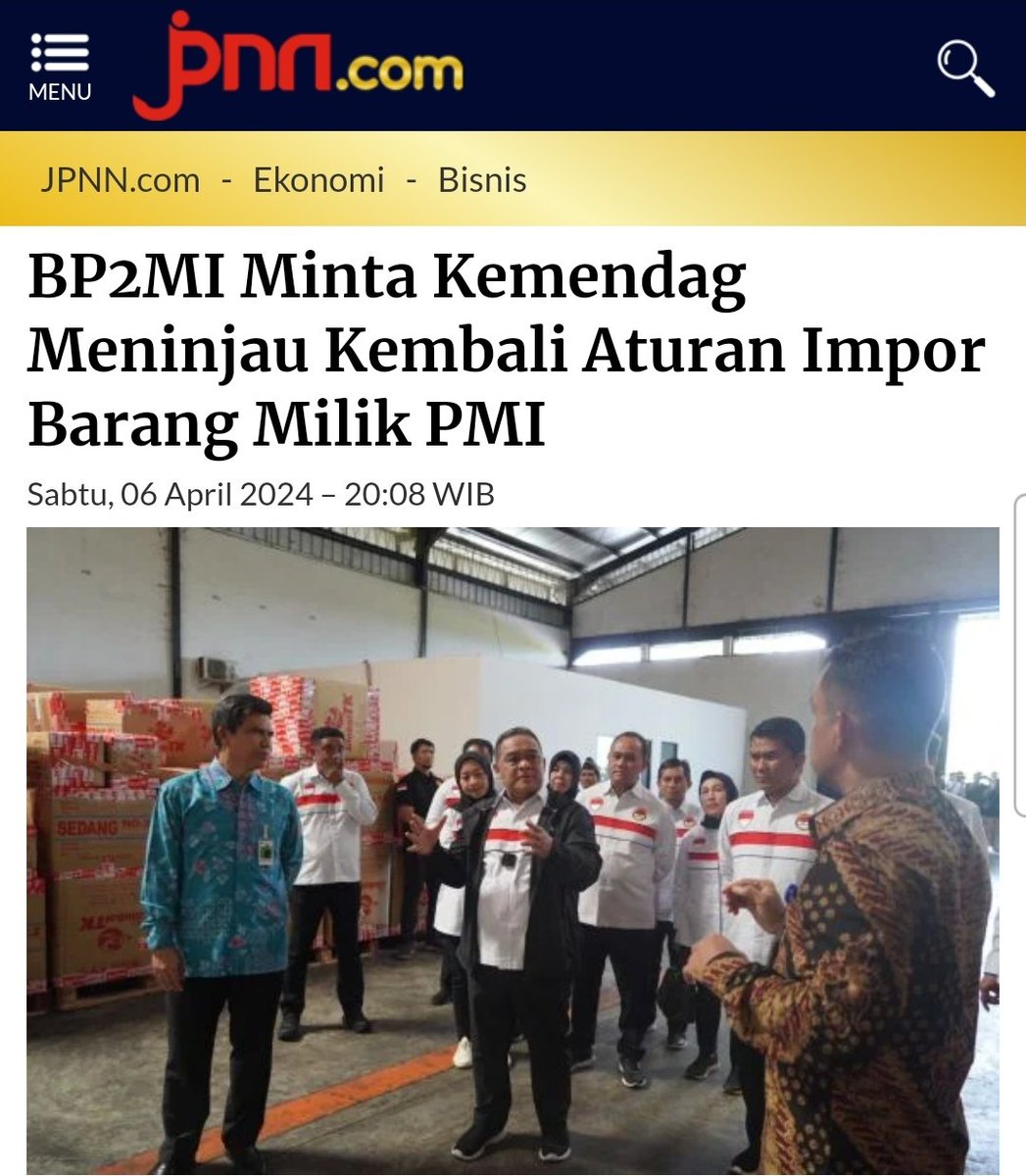 Hal yang disesalkan @Kepala_BP2MI adalah semangat BP2MI utk mengusulkan pembebasan barang PMI, yg dirumuskan dalam bentuk relaksasi pada Permendag 36/2023, menyebabkan kesimpang-siuran terhadap kategori pembatasan dan praktiknya di lapangan. #PerjuanganBP2MIUntukPMI