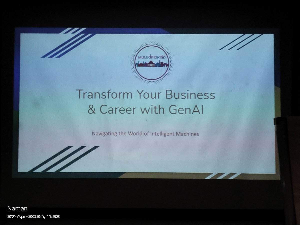 The event has been started, let's join us to learn more about how you can transform your business with AI. @true__altruist @cloudyamit @rish_seth @MuleSoft
