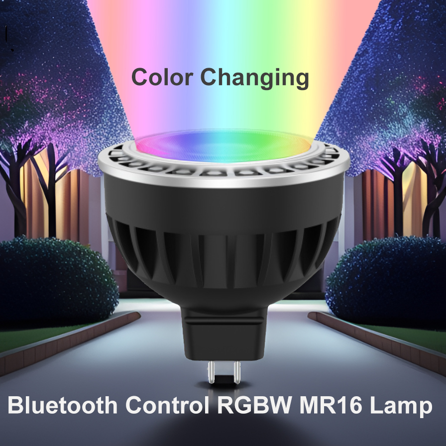 12V AC/DC 5W Bluetooth Control LED MR16 Lamp for landscape lighting. #landscapelighting #ledlights #ledlighting #outdoorlighting #outdoorlamps #ledlamp #ledbulb #mr16lamp #lamp