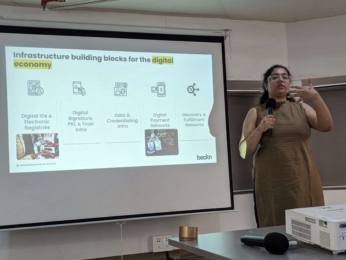Parth Lawate (@parthlawate) on Twitter photo The Building Blocks of #DPI Andha Dixit from <a href="/BecknProtocol/">Beckn Protocol</a> talking at the #dpgtechfusion #pune community event The Building Blocks of #DPI Andha Dixit from <a href="/BecknProtocol/">Beckn Protocol</a> talking at the #dpgtechfusion #pune community event