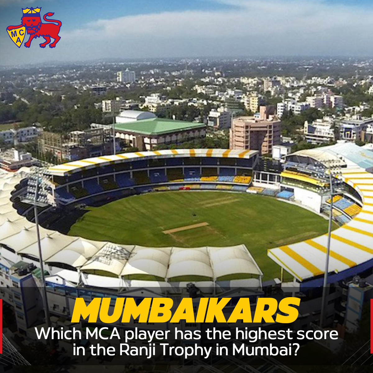 🚨 There is a stand named after him at the Wankhede 🏟️ Can you guess which player are we talking about? 🤔 #MCA #MumbaiCricket #Wankhede #BCCI