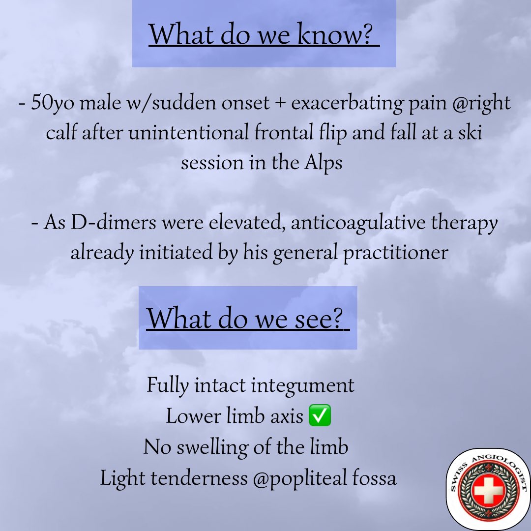 AngioUpdates's tweet photo. Paravascular Sonographic Findings 1/2
Test yourself!
What did you spot in the images?
#paravascularimaging
#duplex
#flowpatterns https://t.co/XiZzTaHEyp