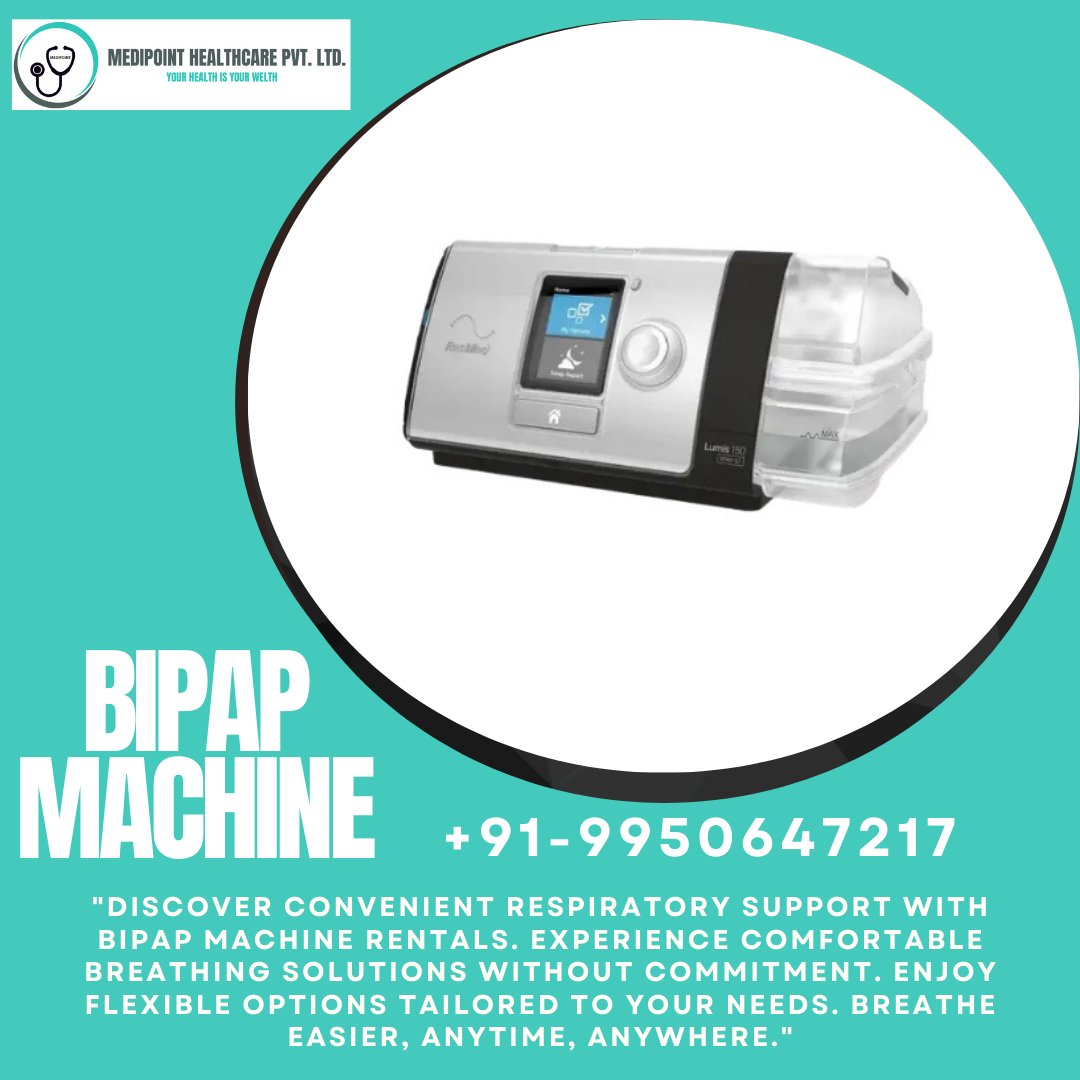 MedipointL's tweet image. &quot;Discover Convenient Respiratory Support with BIPAP Machine Rentals. Experience Comfortable Breathing Solutions Without Commitment. Enjoy Flexible Options Tailored to Your Needs. Breathe Easier, Anytime, Anywhere.&quot;
#bipapmachine