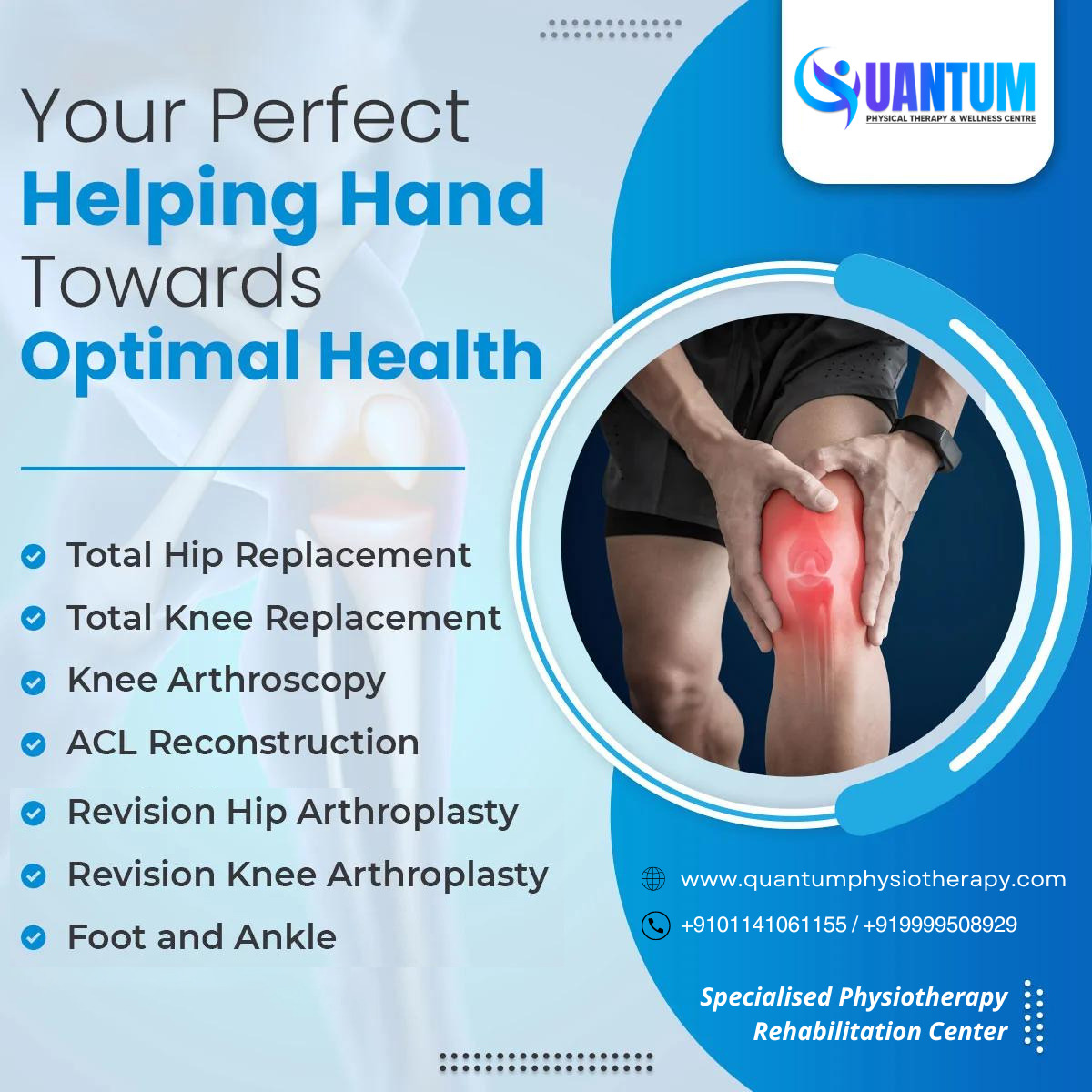 Don’t make too late, Contact us now: -
Call us: - +9101141061155/+919999508929
Visit us: - quantumphysiotherapy.com
.
.
.
#backpain #neckpain #health #painrelief #wellness #lowbackpain #shoulderpain #spine #healthylifestyle #posture #sciatica #massage #chronicpain