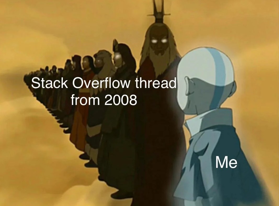 Standing on the shoulders of giants 🗿 #stackoverflow