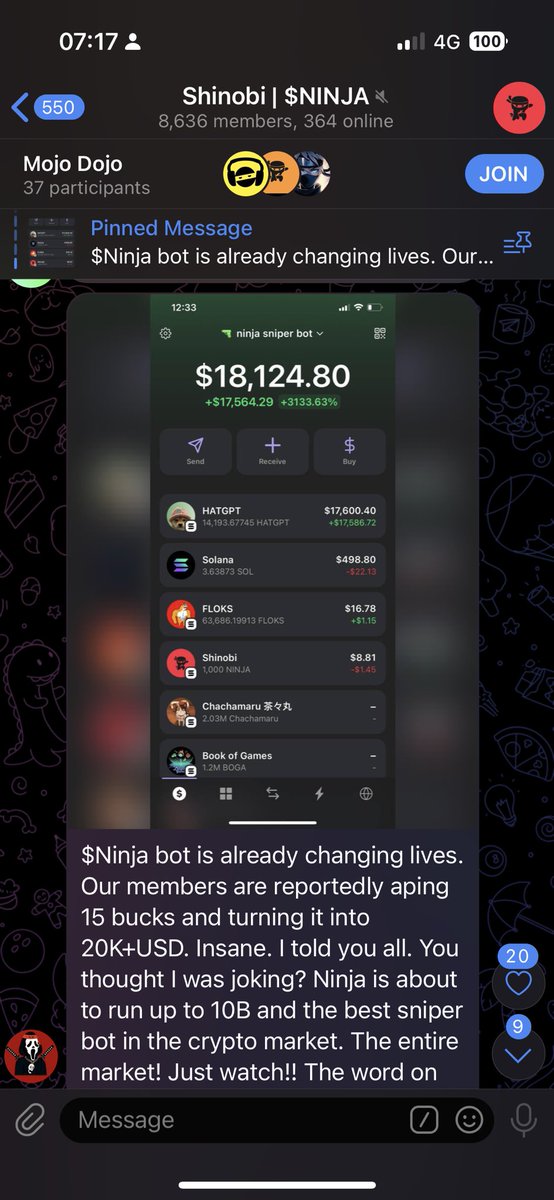 Ninja AI bot turned $15 in $18,000!! Wtf! #nkds lives will be changed