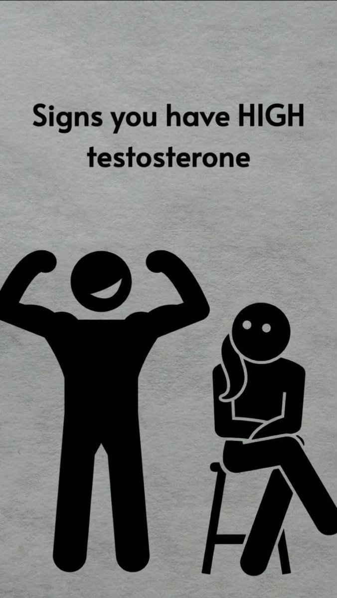 Signs you have a high testosterone :