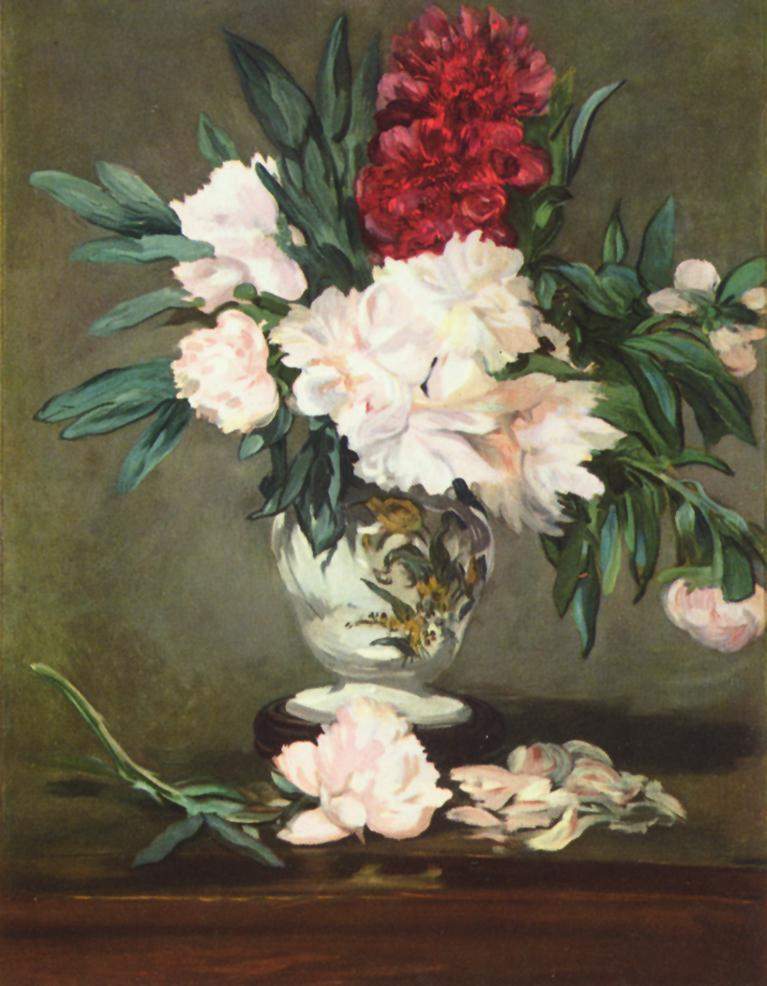 @var223 Buongiorno e buon fine settimana, Valentina! 🌸🎋 Édouard Manet, 'Vaso di peonie su piedistallo',1864-65. Museo d'Orsay, Parigi.