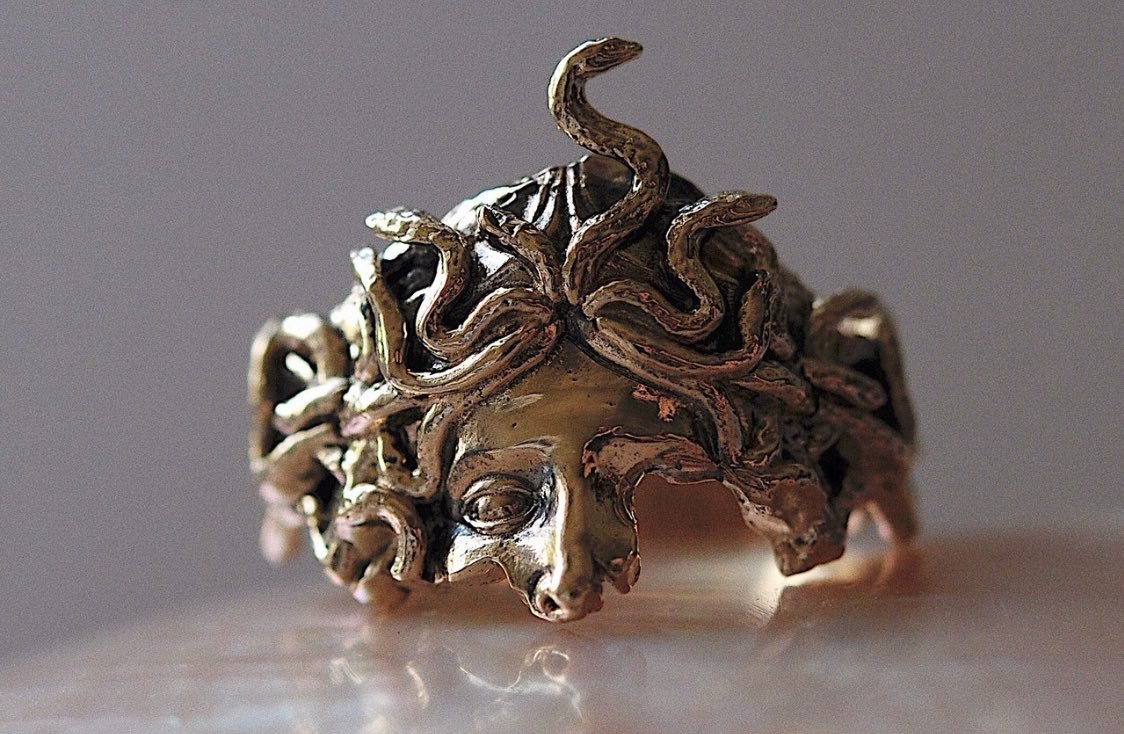 Medusa fragment ring by Sofia Ajram