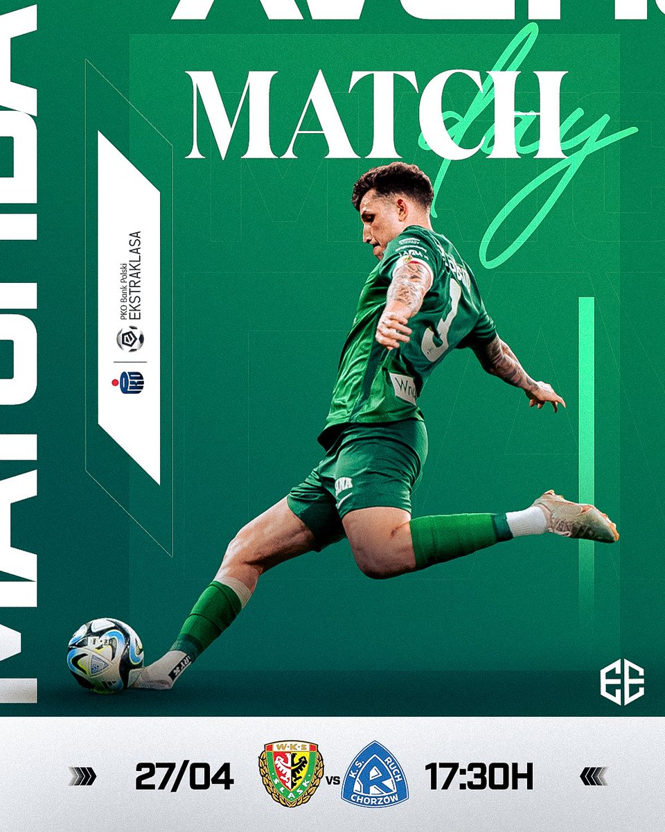 MATCHDAY! 🇮🇹 ⚽ @_Ekstraklasa_ 🆚 Ruch 🏟️ Tarczynski Arena ⏰ 17:30 (🇪🇸🇵🇱) Our day @SlaskWroclawPl 🤝