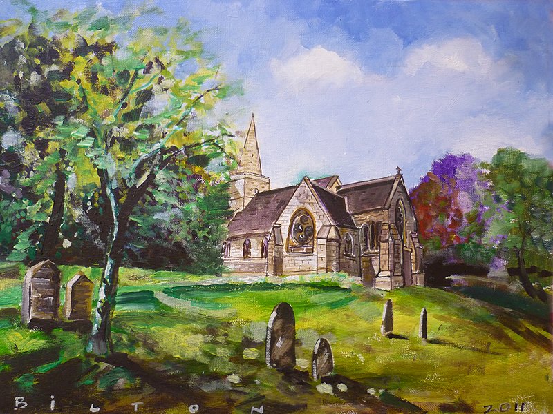 #StBartholomews #Church #Maltby #acrylicpainting #pleinairpainting #artinsouthyorkshire #paintingoutside #directobservation #landscapepainting #southyorkshire #biltonart #opencountry #trees #clouds #allaprima #clarifiedimpressionism