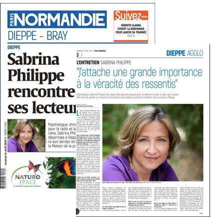 🗞 A lire Sabrina Philippe dans @paris_normandie et à rencontrer #enlibrairie à Dieppe à la maison de la presse aujourd’hui ✍🏻
