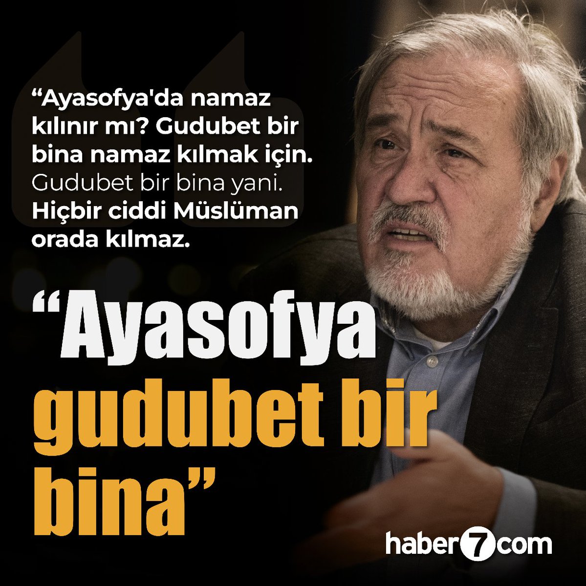 🔴 İlber Ortaylı Fatih'in emaneti olan Ayasofya'ya dil uzattı!

💬 ❝Ayasofya'da namaz kılınır mı? Gudubet bir bina namaz kılmak için. Gudubet bir bina yani.❞

💬 ❝Hiçbir ciddi Müslüman orada kılmaz. Adamın ruhunu karartıyor o yapı.❞

#ilberortaylı #ayasofya