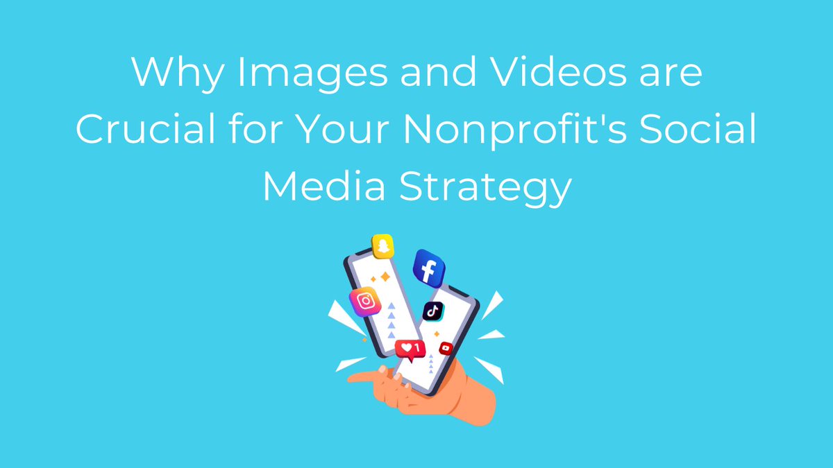 Why Images and Videos are Crucial for Your #Nonprofit  #SocialMediaMarketing Strategy

buff.ly/3oTkX5l

#TwitterMarketing #SocialMedia #NonprofitMarketing #ContentCreation buff.ly/3N3ZQ8i