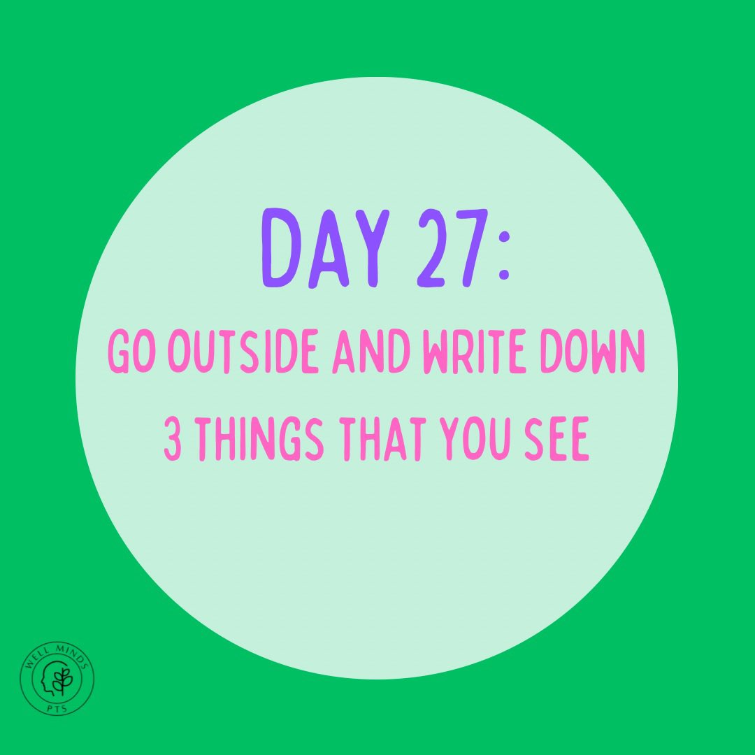 Time in nature and being present in your surroundings can help decrease your anxiety levels and can help lessen stress and feelings of anger. 
#StressAwarenessMonth #30daychallenge #wellmindspts #mindfulliving #littlebylittle