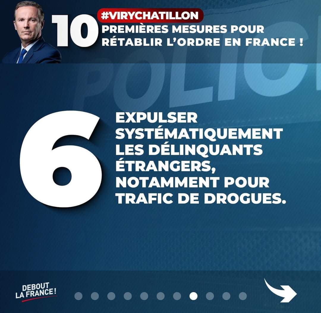 #DLF29 Moins de 10% des #OQTF sont réellement exécutées en #France, un scandale 😱😱 Surtout qu'on leur laisse répandre leur idéologie : #islamogauchisme, #FreePalestine, #Russia, ... 🧐🧐 Il faut la destitution de #Macron au plus vite selon @DLF_Officiel 🇨🇵🇨🇵 @dupontaignan