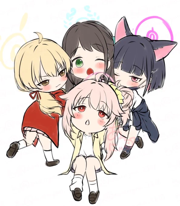 放課後スイーツ部が尊すぎたので描いた奴…放課後スイーツ部改めアイリ大好きクラブ… 