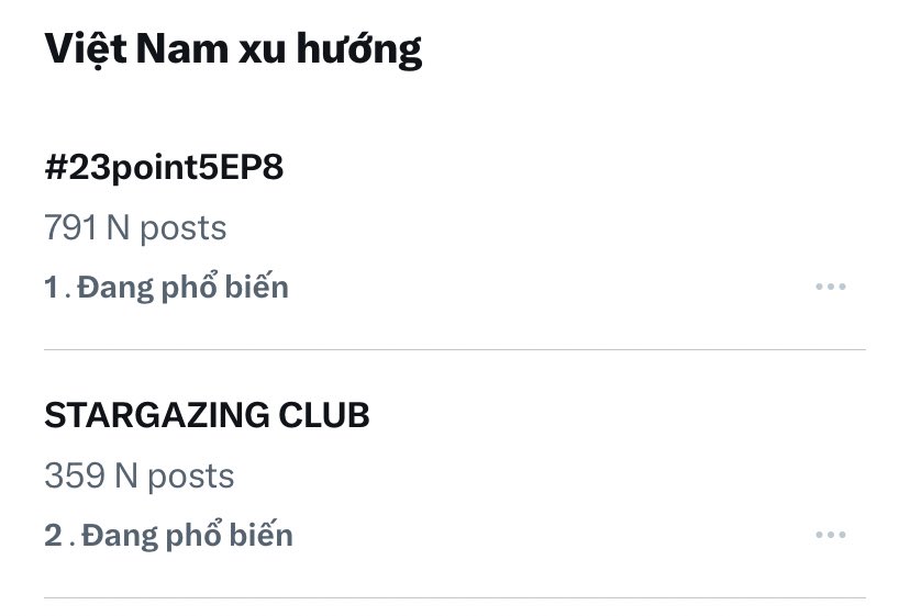 Nhìn Việt Nam ko xem phim ko ngủ để trend nè thái lẻn ơiiiii !!!!! thái lẻn kì quá à

STARGAZING CLUB 
#23point5EP8