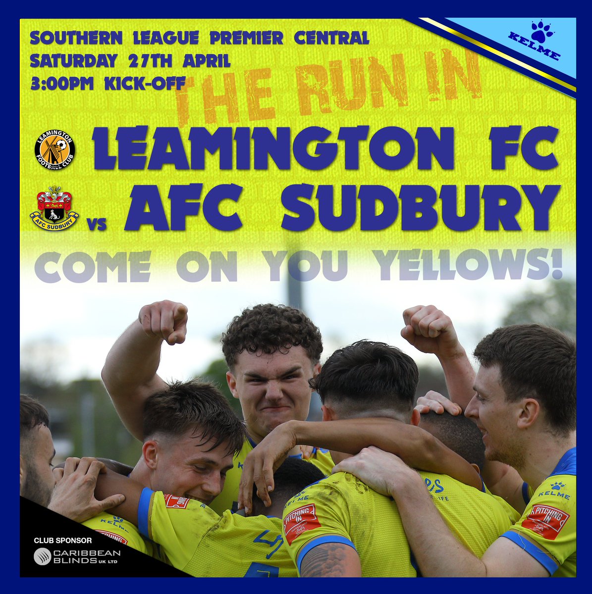 Matchday anyone?

@SouthernLeague1 
@LeamingtonFC vs AFC Sudbury 
3pm KO
Fancy Dress obligatory 
It's going to be epic