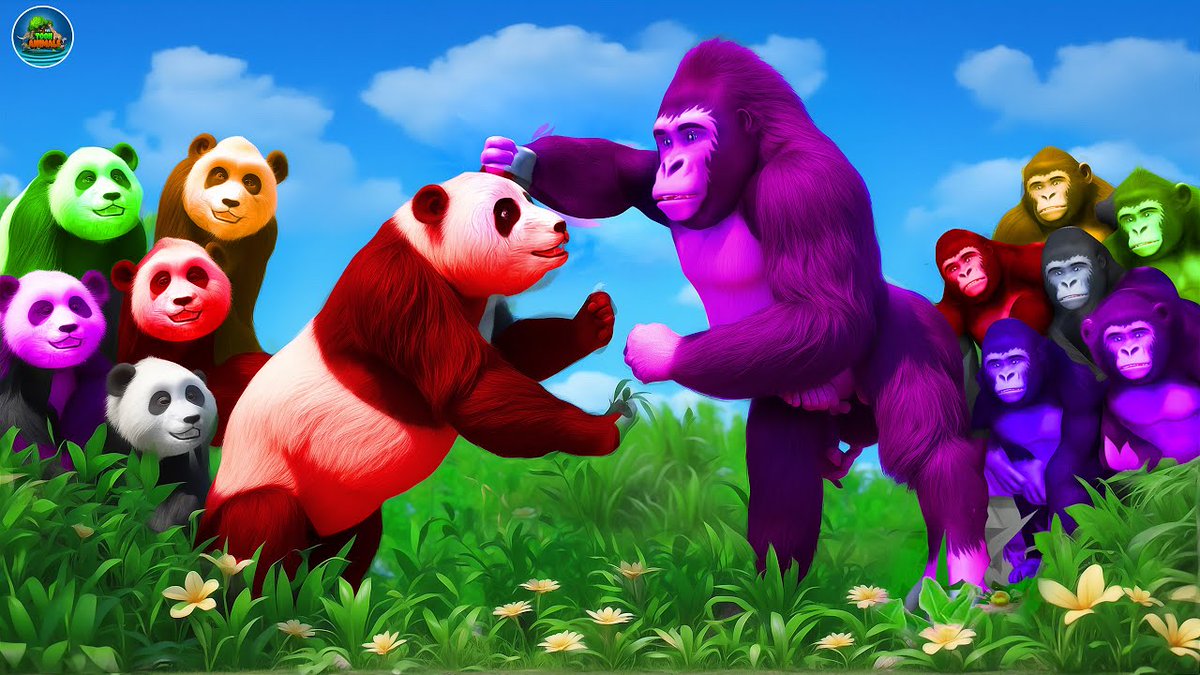 Colorful Gorilla vs Panda Dramatic Fight! | Animal Kingdom Story | Epic Animals Fighting Compilation
youtu.be/oUPdYubE7_I?si…
#animalkingdom #animalsfightingcompilation #arbs #gorilla #panda #toonanimals #animalrevolt